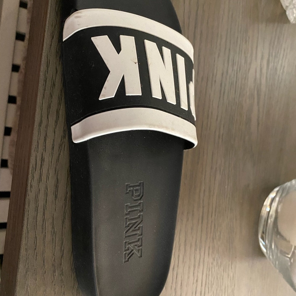 Black and white sliders. Never worn.